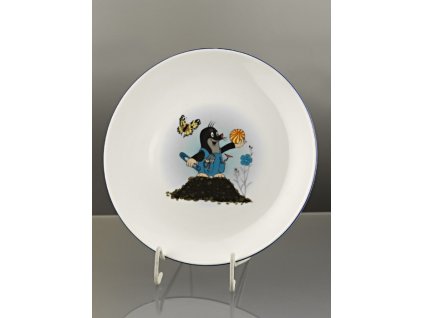 Porcelánový talíř mělký krteček s míčem