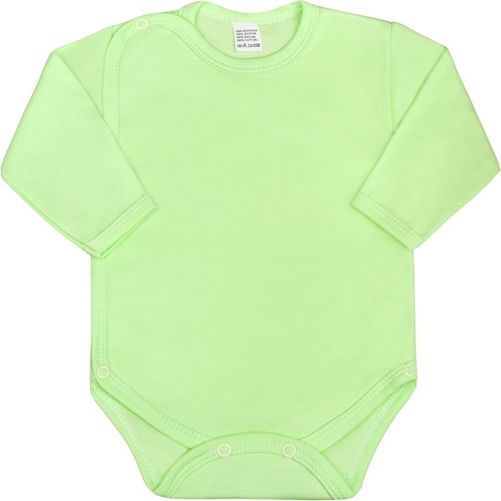 Dojčenské body celorozopínacie New Baby Classic zelené 50
