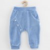 Dojčenské semiškové tepláky New Baby Suede clothes modrá 92 (18-24m)