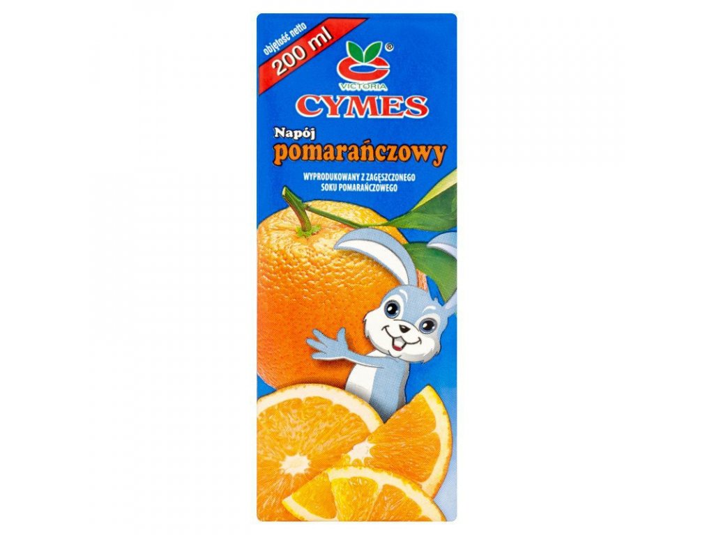 Chutný džúsik Cymes s príchuťou pomaranč - cukrovinky.sk