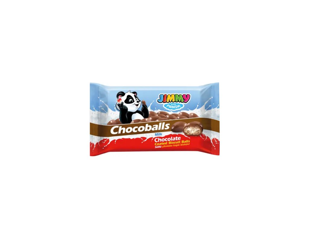 Chocoballs jimmy panda kokosové guličky obaľované v čokoláde www.cukrovinky.sk