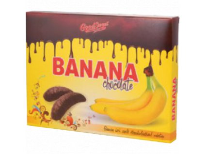 Chutné banánové želé máčané v horkej čokoláde 190g - cukrovinky.sk