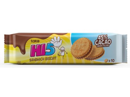 HI5 chutná maslová sušienka s kakaovou krémovou náplňou - cukrovinky.sk