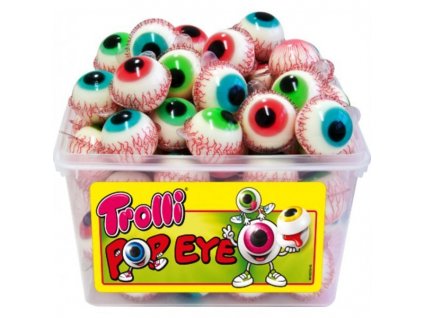Populárne Trolli oči želé ovocná cukrovinka s penovou náplňou -cukrovinky.sk