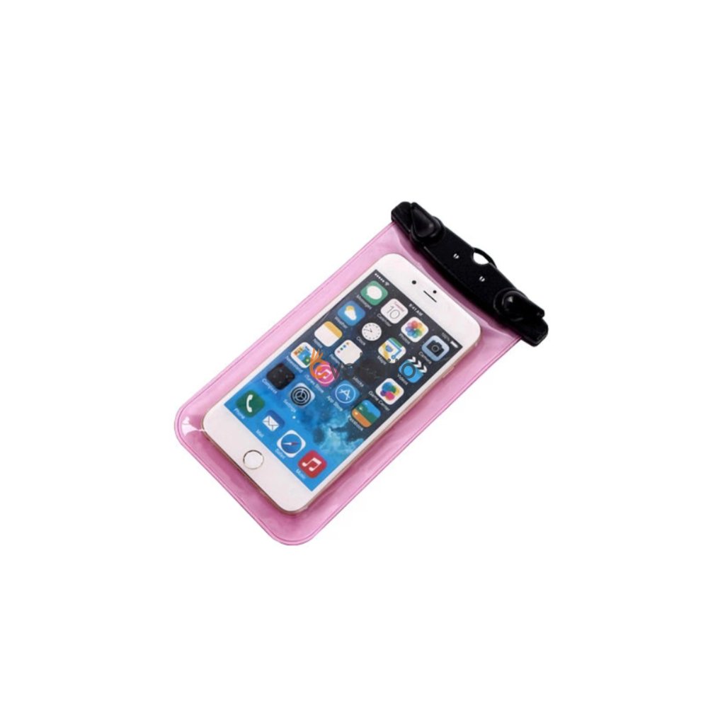 Vodotesné puzdro pre smartfón a iPhone - ružový