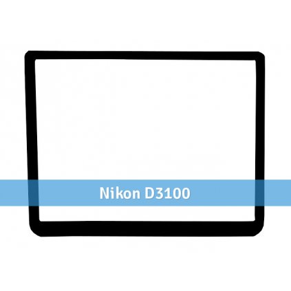 Ochranný kryt LCD z tvrdeného skla pre Nikon D3100