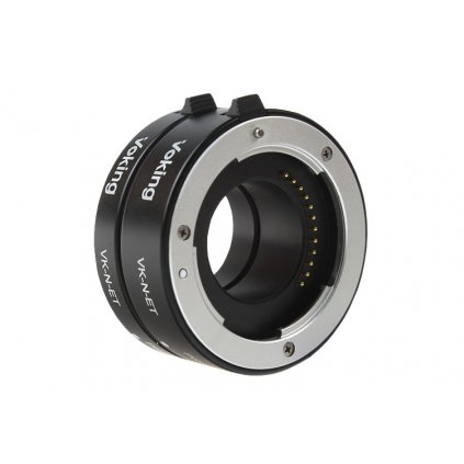 Medzikrúžky makro pre Nikon 1 auto AF,  kovové kontakty
