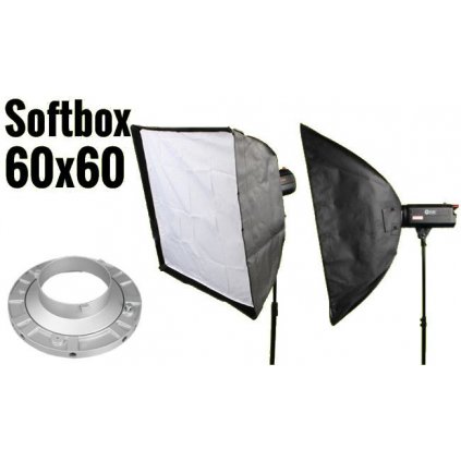 Softbox 60x60cm, úchyt Bowens
