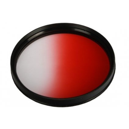 Prechodový filter pre objektív 62 mm - červený