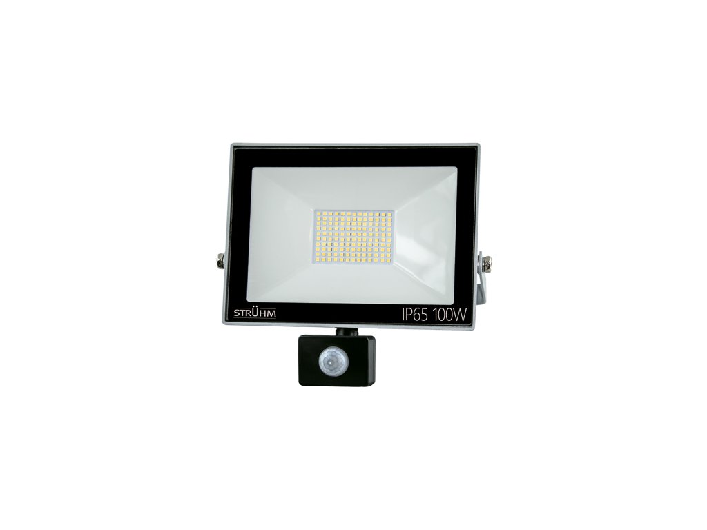 Reflektor KROMA LED S 100W CW IP65 120° pohyb. senzor šedá