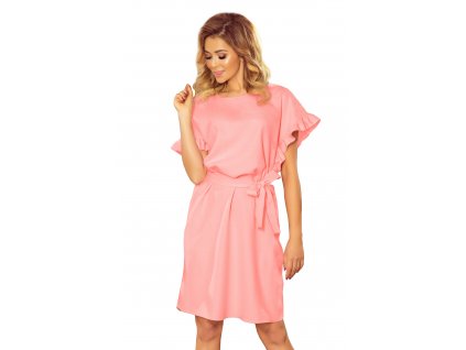 elegantné ružové šaty 229-1