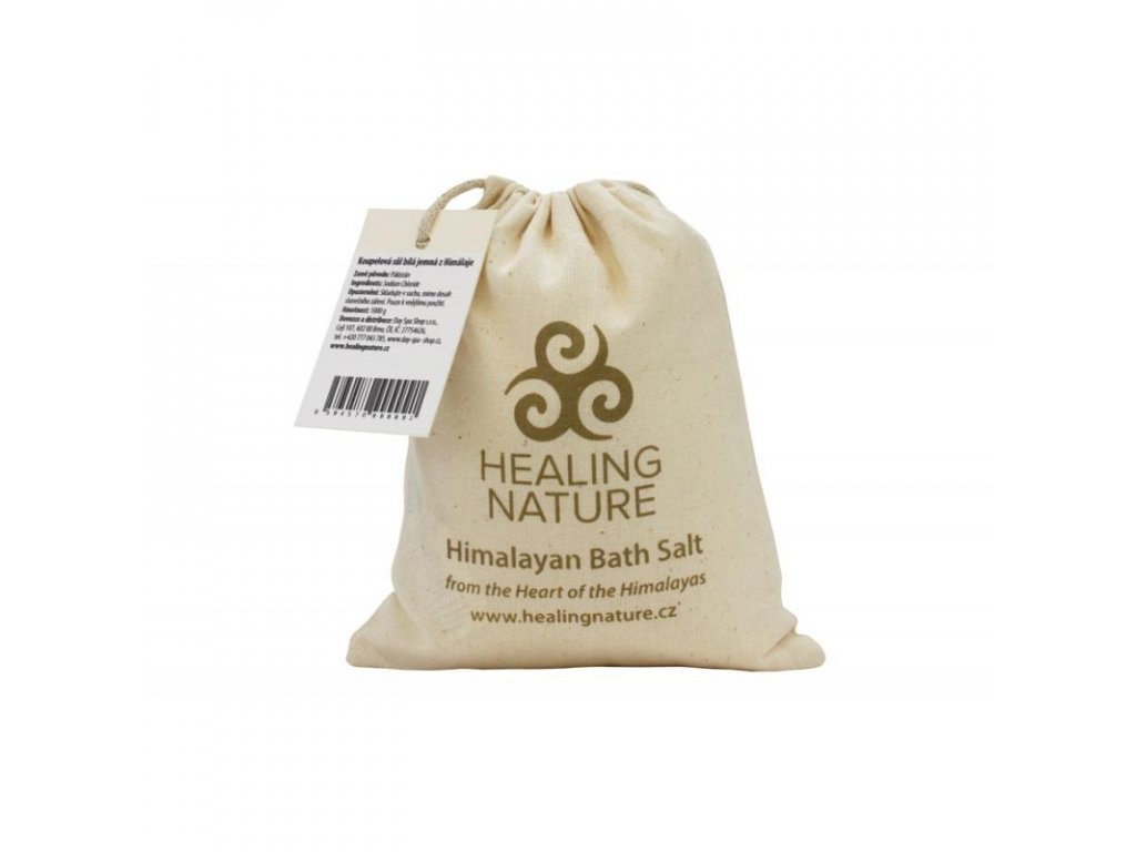 Himalájská koupelová sůl, bílá jemná, 1 kg, Healing Nature