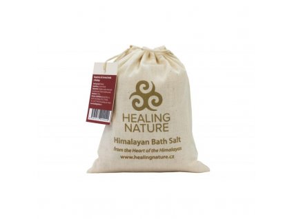 Himálajská koupelová sůl, červená hrubá, 1 kg, Healing Nature
