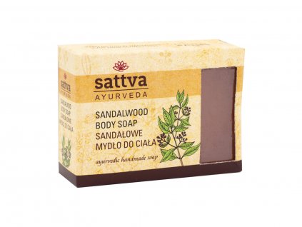 Ájurvédské mýdlo Santal, 125 g, Sattva