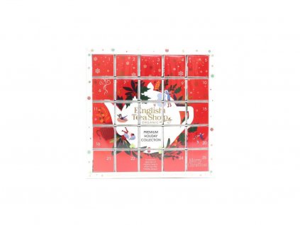 BIO Adventní kalendář - Červené puzzle, 25 sáčků, English Tea Shop