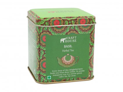 Zelený čaj s Tulsi, 15 sáčků, Craft House