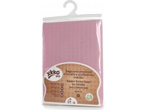 Bambusové prostěradlo s gumou XKKO BMB 50x70 - Baby Pink
