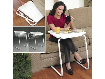 Összecsukható asztal állítható magassággal és dőlésszöggel
