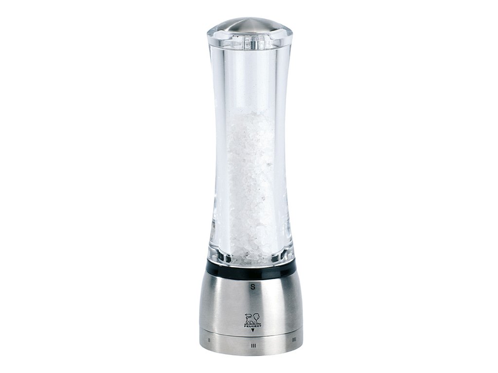 Mlýnek DAMAN na sůl 21 cm, akryl/nerez, Peugeot