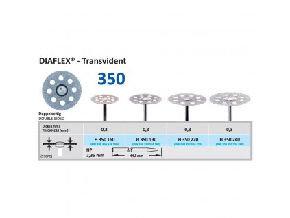 61263 diamantovy disk diaflex transvident oboustranne sypany 1 6cm normal