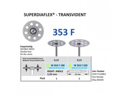 64158 diamantovy disk superdiaflex transvident oboustranne sypany 2 2cm extra jemna