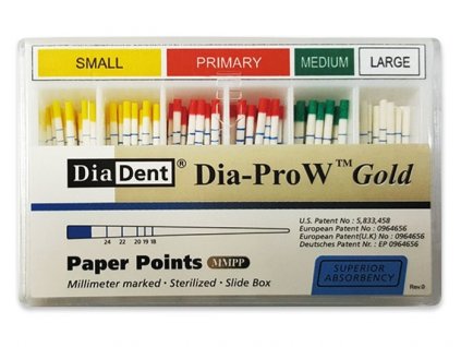 Papírové čepy Diadent Wave one Gold Dia-ProW