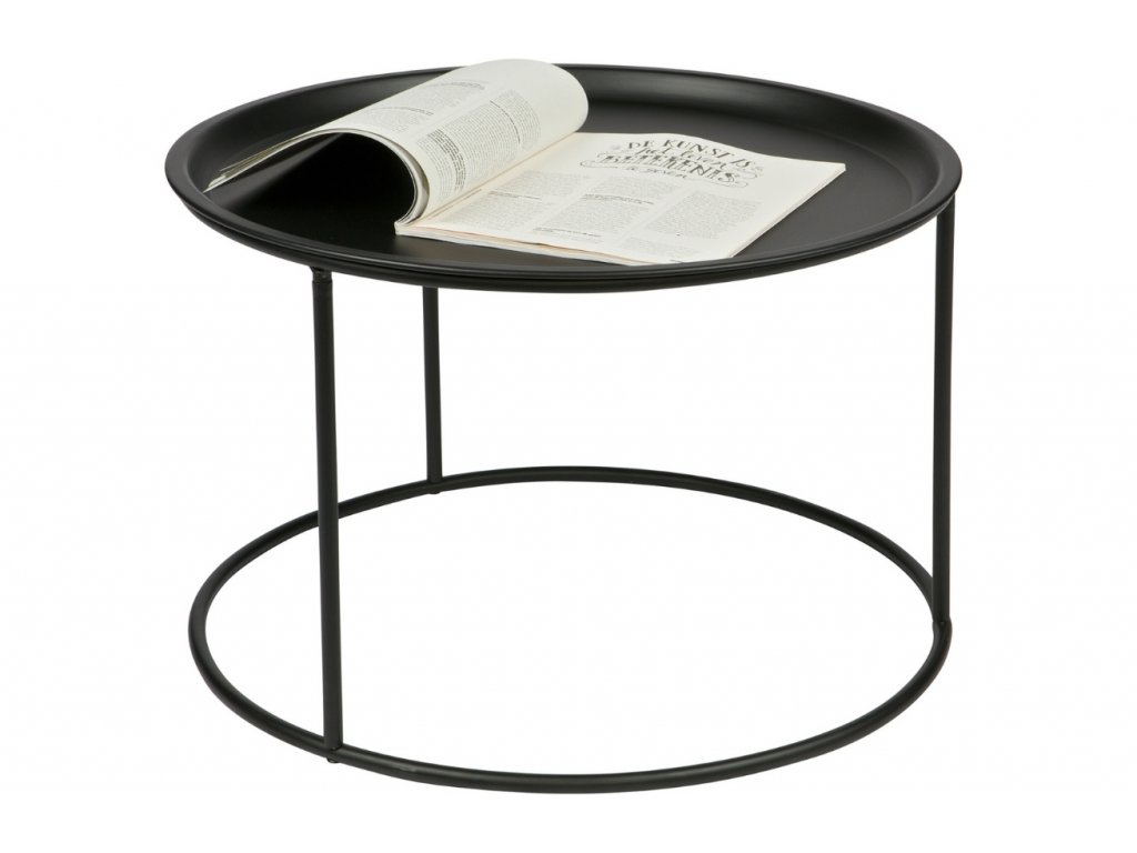 Černý kovový konferenční stolek Select 56 cm