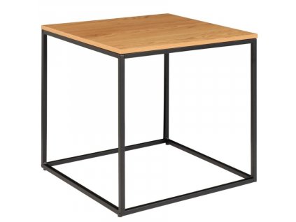 Dubový kovový konferenční stolek Winter 45 x 45 cm