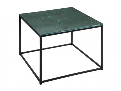 Zelený mramorový konferenční stolek Giraco 50 x 50 cm