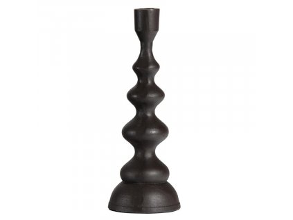 Černý kovový svícen Jimmie 28 cm