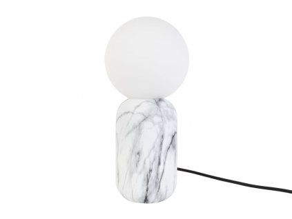 Bílá mramorová stolní lampa Nyx