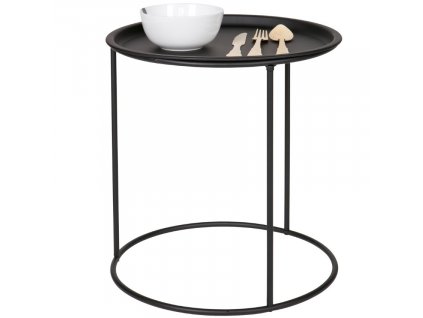 Černý kovový odkládací stolek Select 40 cm