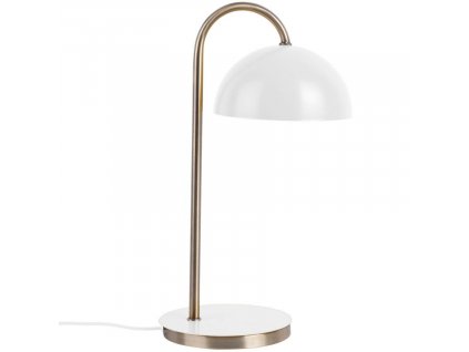 Bílá kovová stolní lampa Lumiel