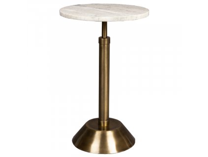 Béžový mramorový odkládací stolek DUTCHBONE SANA 30 cm