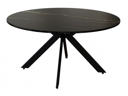 Černý kovový konferenční stolek Miotto Moena 75 cm