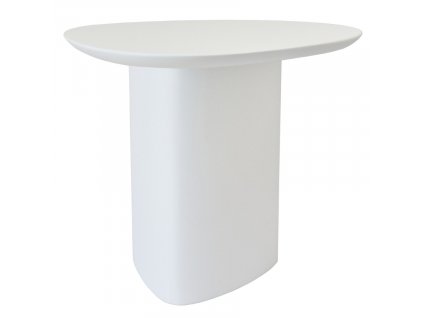 Bílý lakovaný odkládací stolek RAGABA CELLS 50 x 50 cm