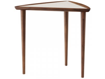 Bílý ořechový odkládací stolek AUDO UMANOFF 42,5 cm