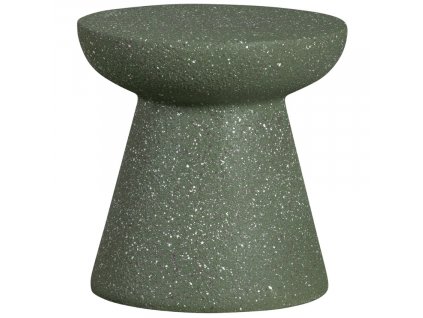 Tmavě zelený odkládací stolek Emilia 30 cm