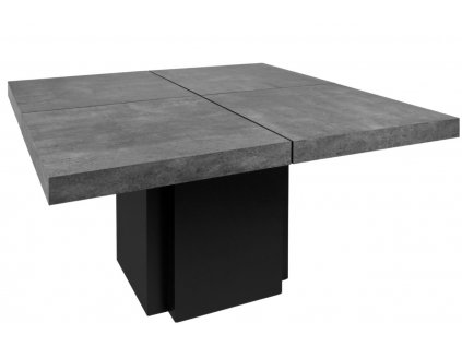 Betonově šedý jídelní stůl TEMAHOME Dusk 150 x 150 cm