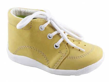 Celokožené topánky capačky Boots4u žltá
