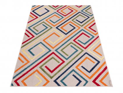 Béžový vzorovaný koberec Terzo