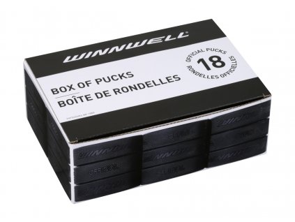 Hokejový puk Winnwell černý oficiální (18ks) BOX