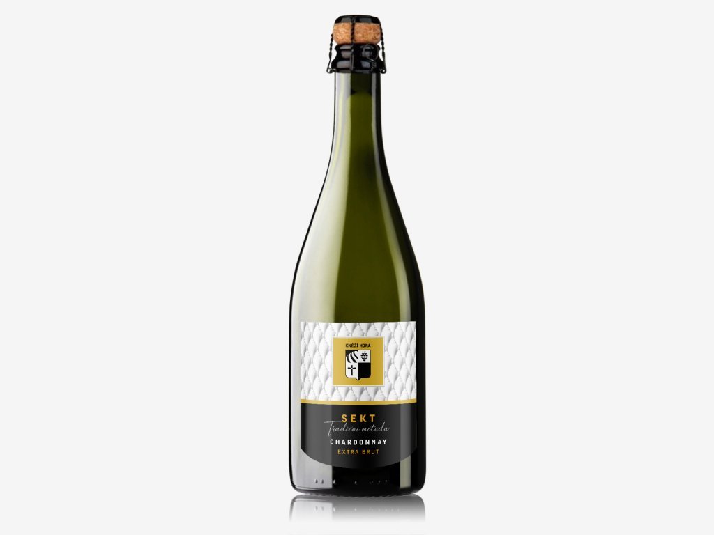 Chardonnay sekt, Extra Brut (0,75l) - Kněží Hora