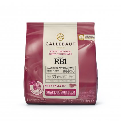 Barry Callebaut Čokoláda ruby 400 g