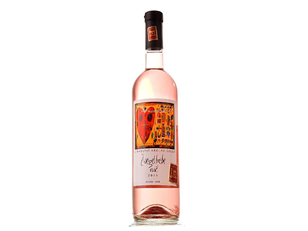 Láhev růžového vína Zweigeltrebe pozdní sběr - rosé -  Vinařství Šalša