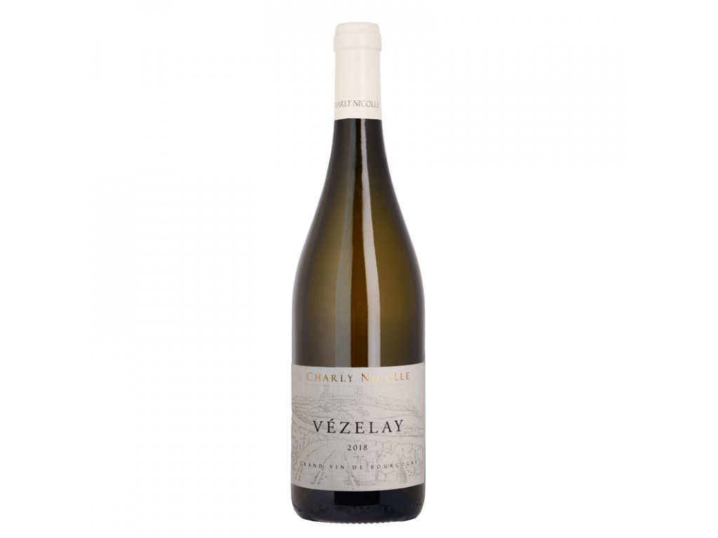 Láhev bílého vína Vézelay AOC, Charly Nicolle