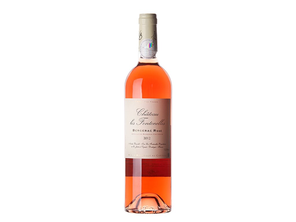 Láhev růžového vína Château les Fontenelles, Bergerac AOC rosé