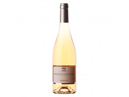 Láhev růžového vína Merlot Rosé, IGP du Val de Loire - Domaine de Haut Bourg