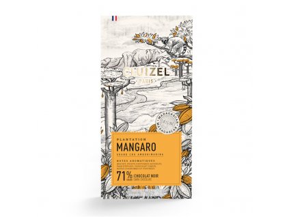Tabulka plantážové čokolády Mangaro Noir71% - Cluizel