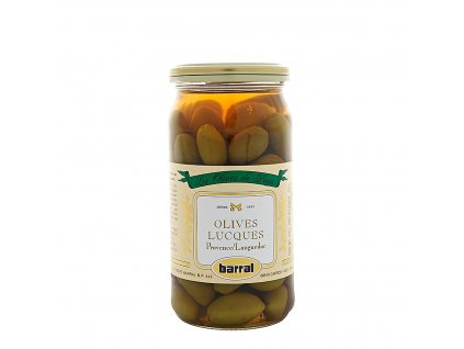 Sklenička zelených oliv Barral z oblasti Provence/Languedoc
